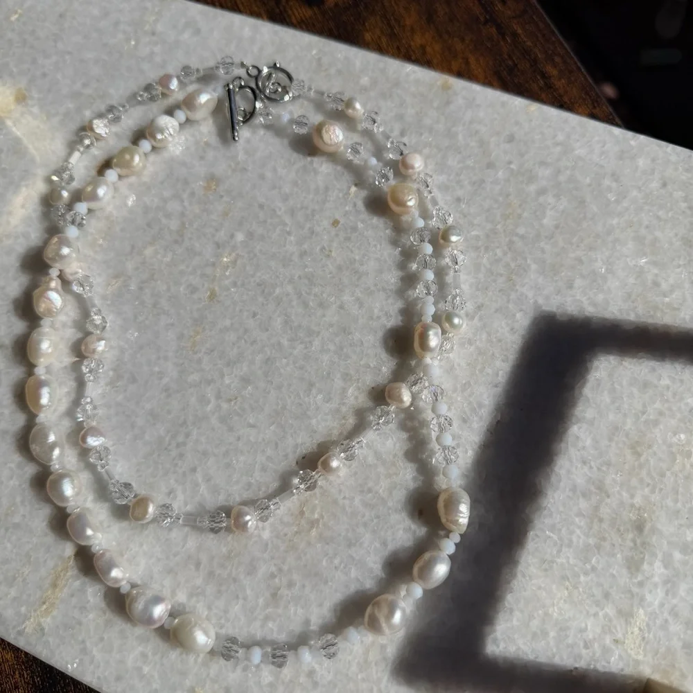 Genuine Pearl & Swarovski Crystal Beaded Necklace Bundle - Picture 4 of 6